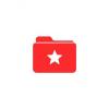 Icône dossier rouge - Fonctionnalités Freebox Pro