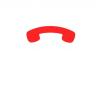 Icône téléphone rouge - Téléphonie Freebox Pro